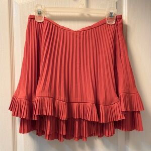 🪸Banana Republic Vibrant Coral Pleated Skirt